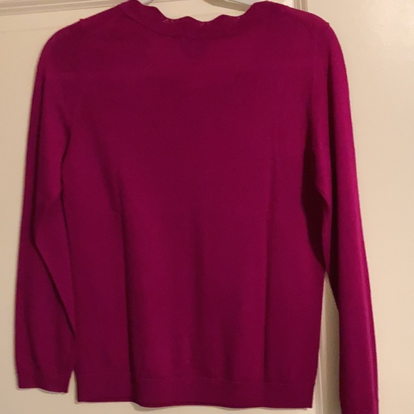 Talbots Merino Wool Magenta sweater XS NWT - Picture 3 of 3